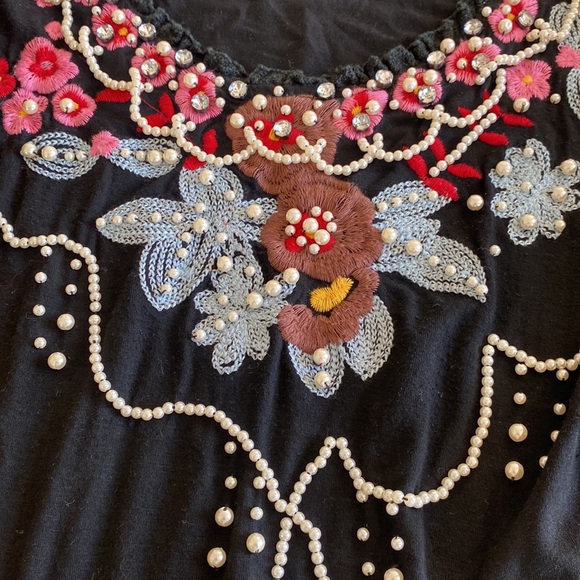 CHLOÉ pearl vintage t-shirt. Size XS/S Karl Lagerfeld era. 1990’s - Picture 4 of 7